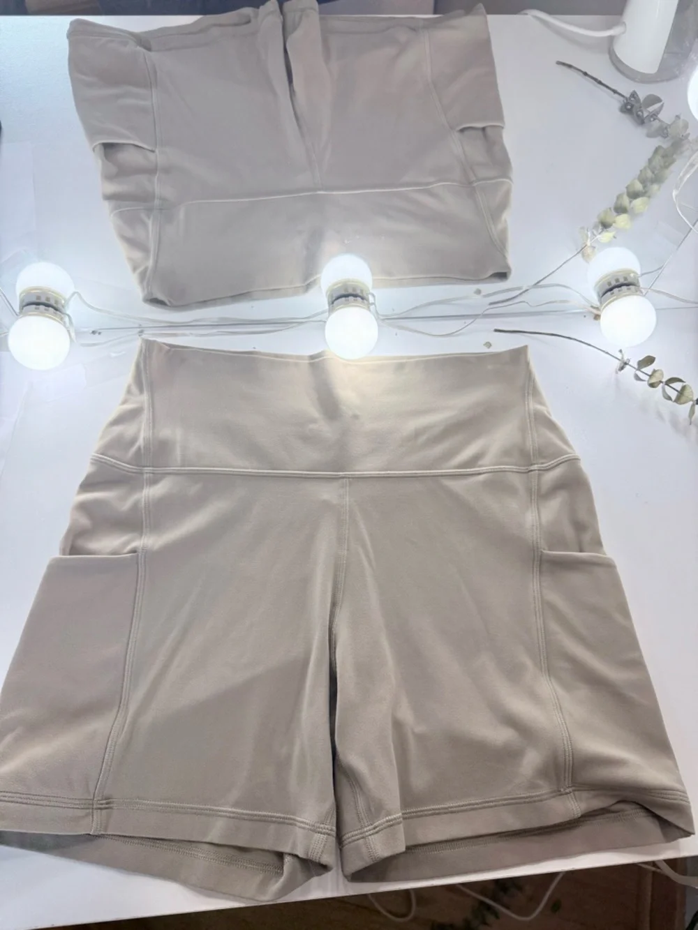 Aritzia Butter Soft Cheeky Hi-Rise 3" Short | Turner Taupe - Picture 3 of 7
